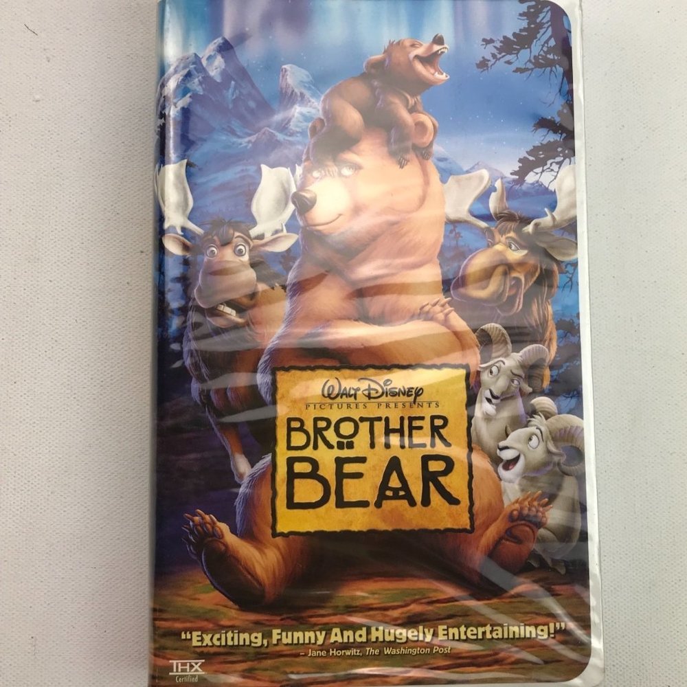 VHS Walt Disney Brother Bear Clamshell Animated Kids Family Movie Phil Collins